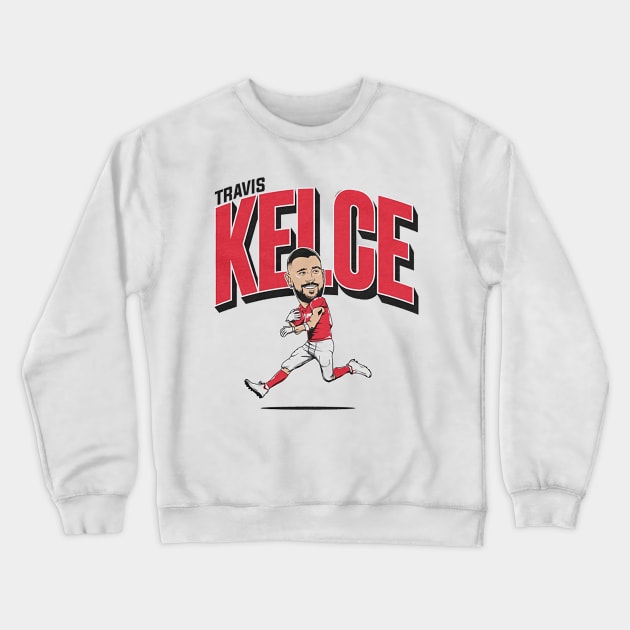 Travis Kelce Caricature Crewneck Sweatshirt by Chunta_Design